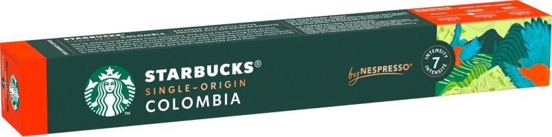 Starbucks by Nespresso Colombia Single-Origin Kaffeekapseln Gemahlen Intensität 7 Medium 10 Stück à 5.7 g