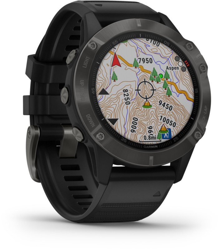 Garmin Fenix 6 Sapphire Multisport GPS Watch Grey/Black Band