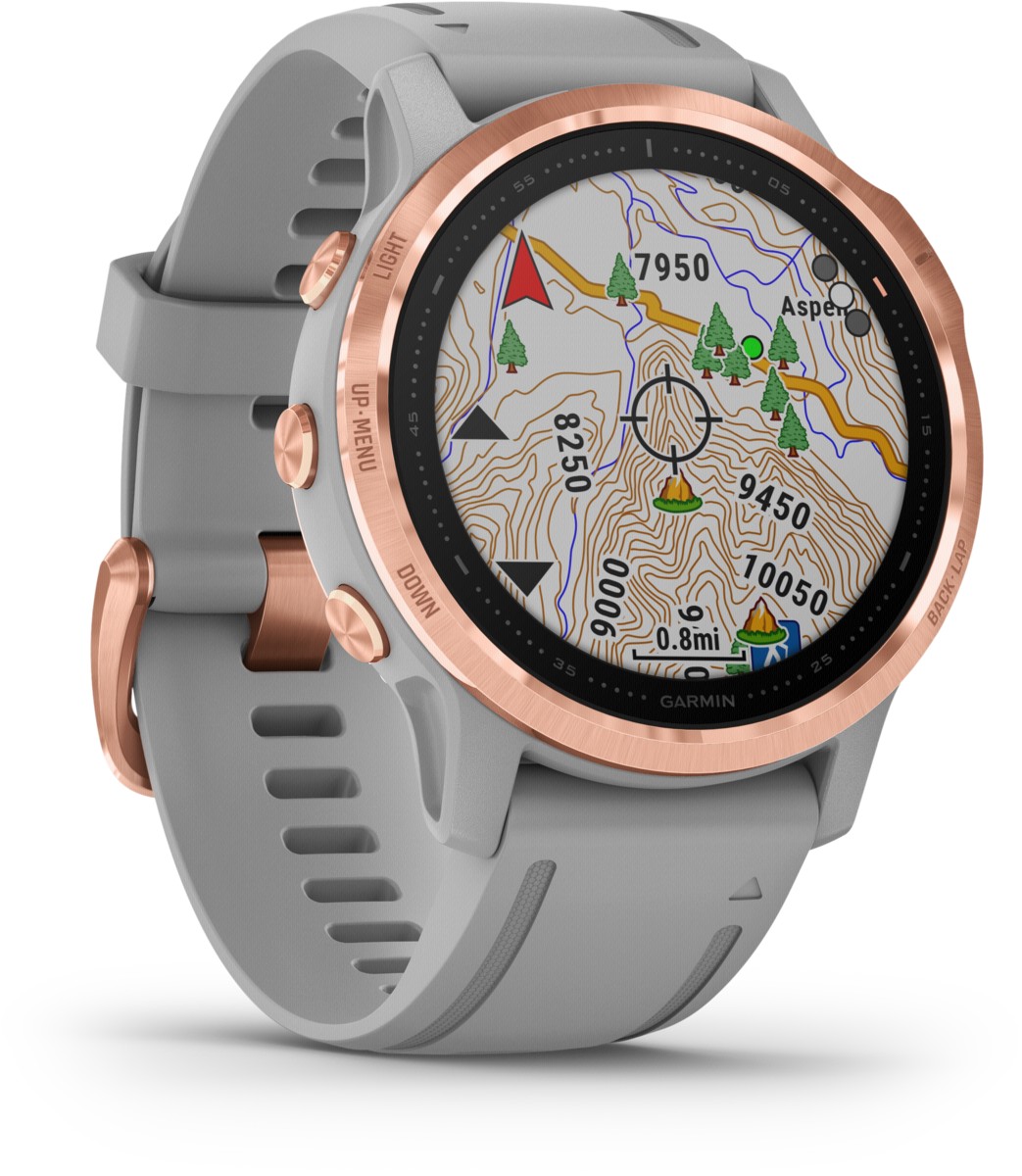 Garmin Sportuhr fenix 6S Sapphire/rose Roségold