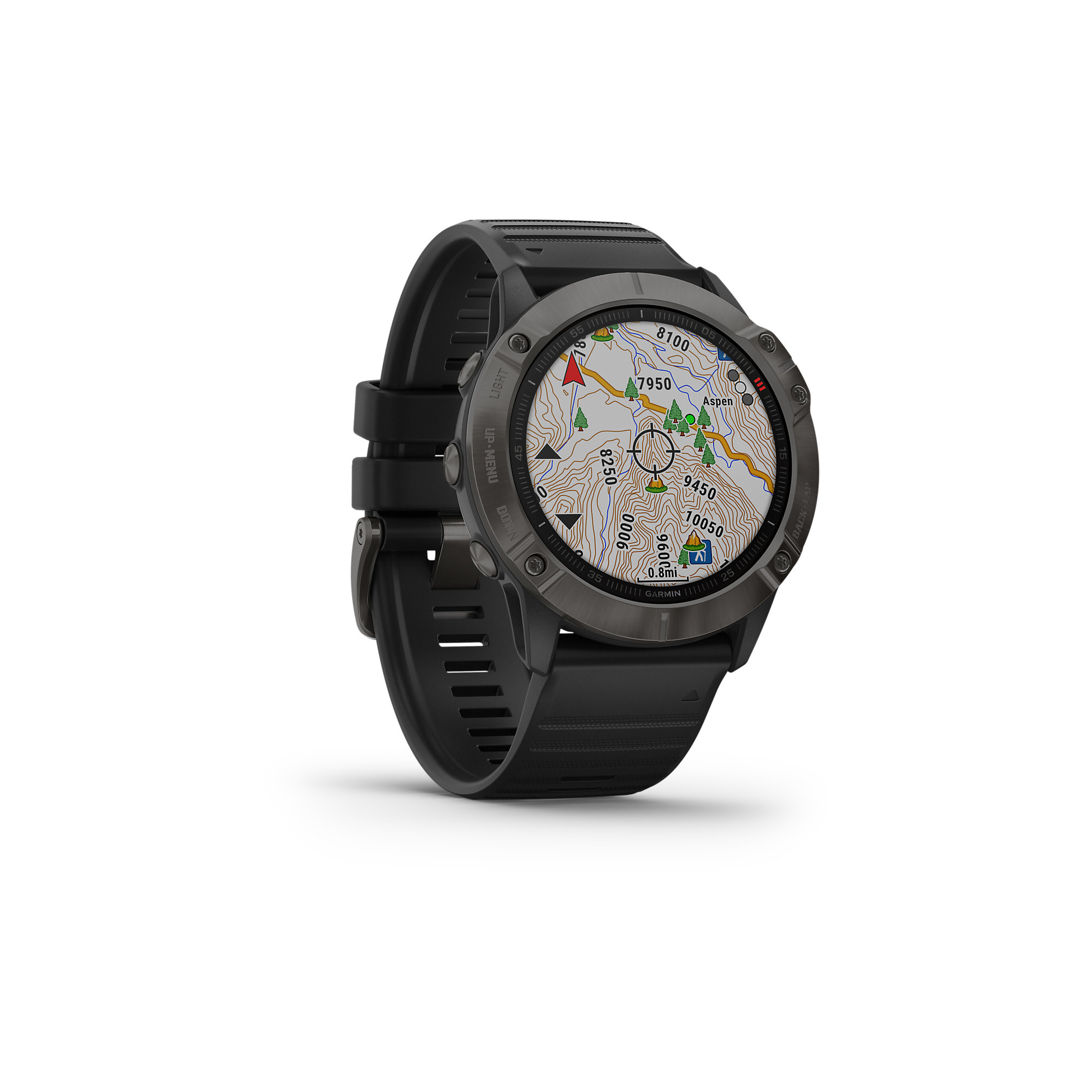 Garmin Fenix 6X Sapphire Multisport GPS Watch Carbon Grey DLC/Black Band