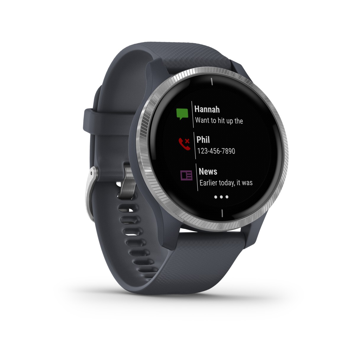 Garmin Sportuhr venu Blau, Silber