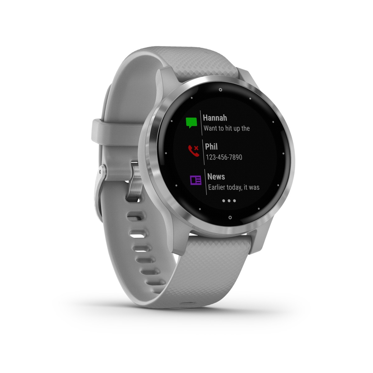 Garmin Sportuhr vivoactive 4S Grau, Silber