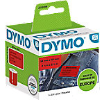 DYMO LW 2133399 Labels Self Adhesive Black on Red 54 (W) x 101 (L) mm 220 Labels