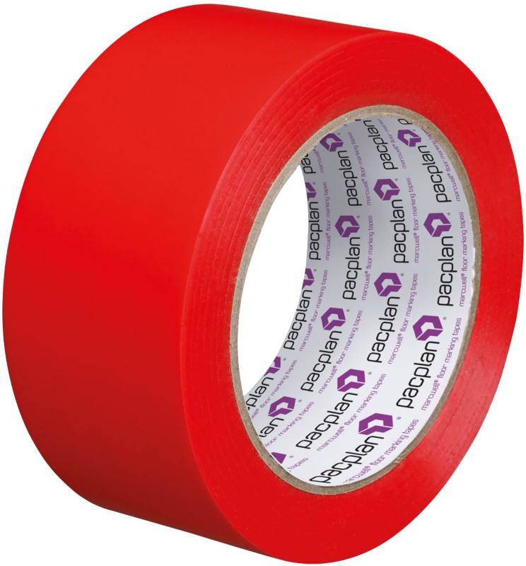 pacplan Spurmarkierungsband LMT50R 50 mm x 33 m Rot 18 Stück