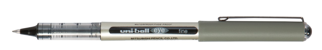 Uni-Ball Eye Ub-157 Non-Retractable Rollerball Pen Black 0.5 Mm Medium Rollerball Non Refillable Pack Of 12