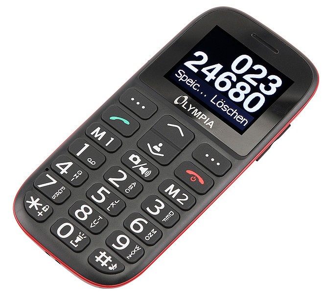 Thumbnail - Olympia Bella 4.5 cm (1,77 Zoll) minisim Mobiltelefon Mobiltelefon Schwarz