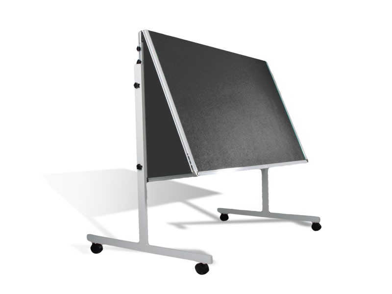 Master of Boards Mobile Filz-Moderationstafel Grau 150x120 cm