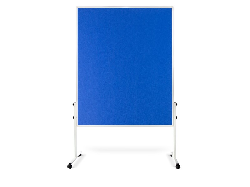 Master of Boards Mobile Filz-Moderationstafel Blau 150x120 cm