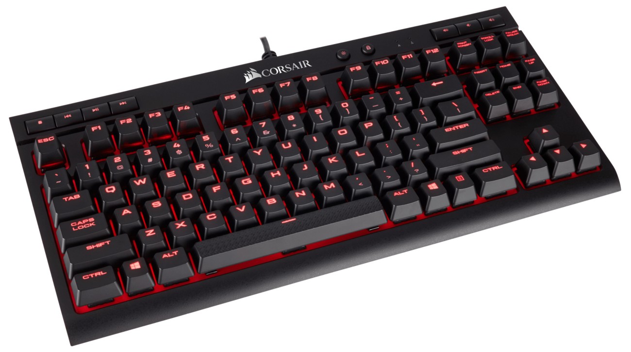 CORSAIR Tastatur K63 COMPACT QWERTZ Schwarz Kabelgebunden