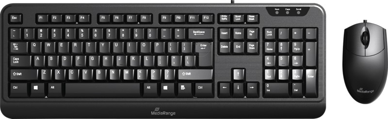 MediaRange Tastatur und Maus Verkabelt MROS108 QWERTZ