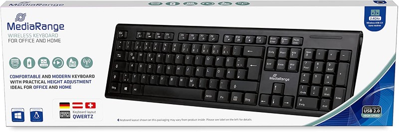 MediaRange Tastatur Kabellos MROS111 QWERTZ