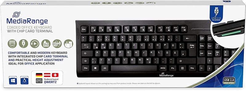 MediaRange Tastatur Verkabelt MROS114 QWERTZ