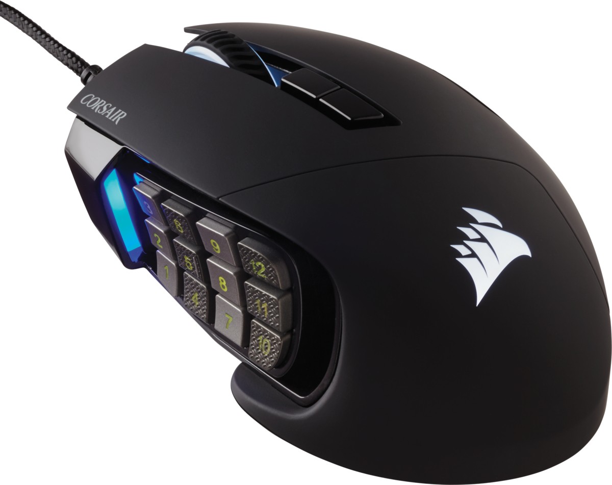 Corsair Verkabelte Optische USB Maus SCIMITAR Schwarz