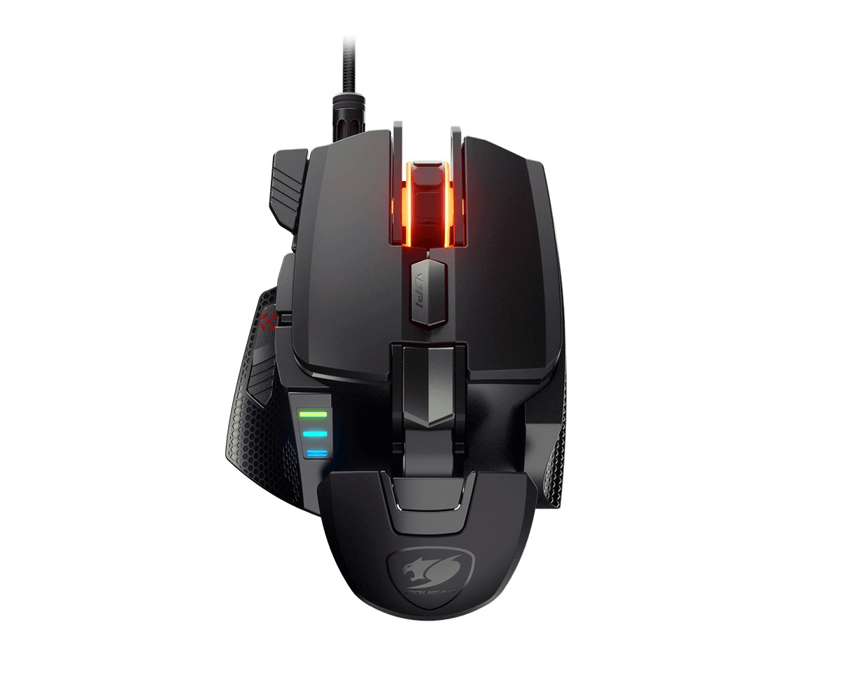 COUGAR 700M EVO Optische USB Kabelgebundene Maus 1.8 m Kabel für Rechtshänder Schwarz
