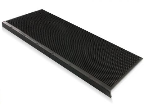 Floordirekt Step Stufenmatte Santiago Gummi Schwarz 250 x 750 mm