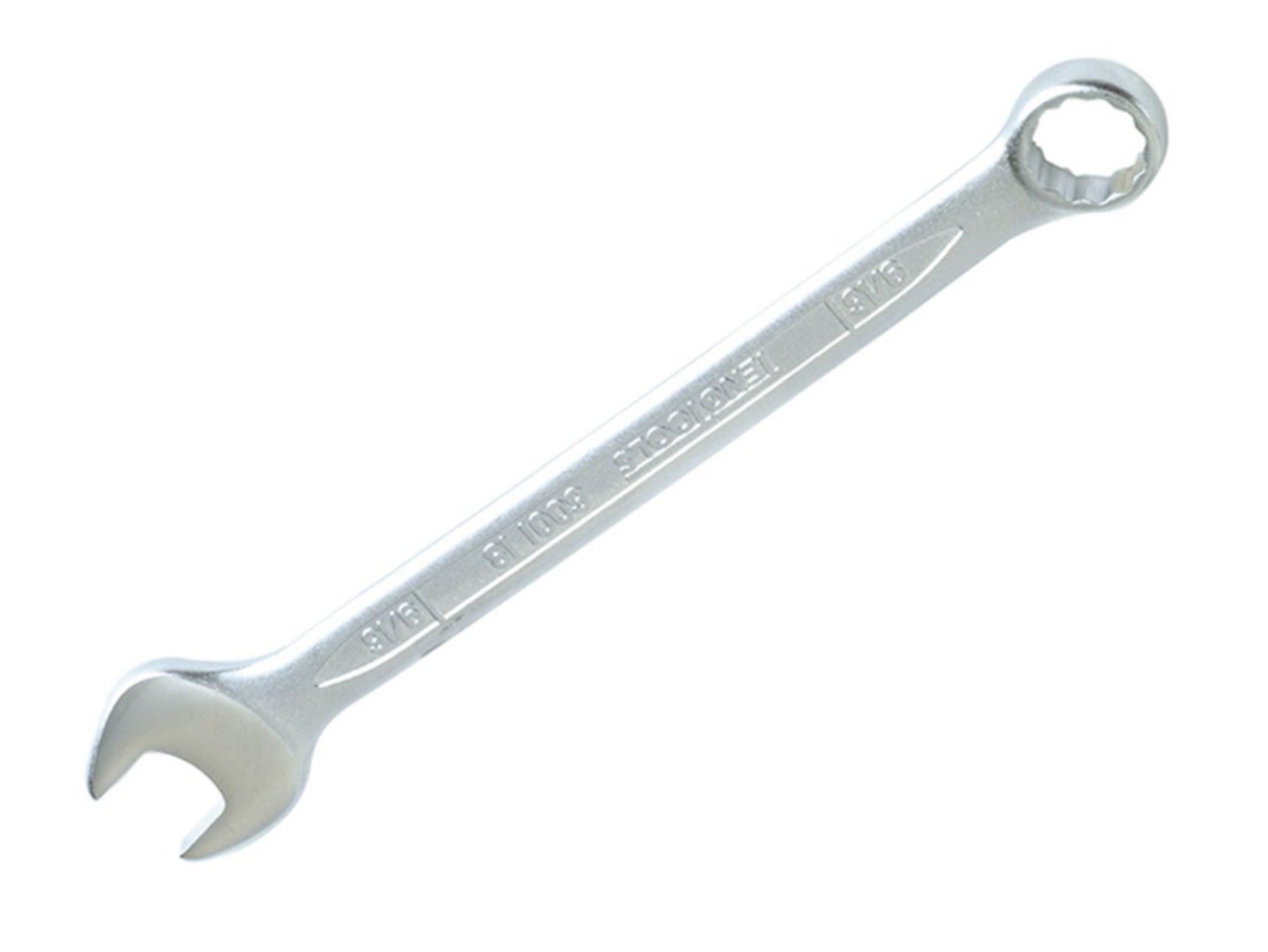 Teng Tools Ten600522 Combination Spanner 12 Point 15° Chrome Vanadium Stain Finish 22 Mm