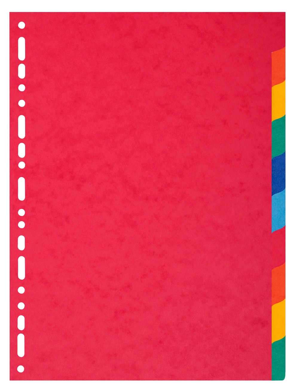 Exacompta Blank Dividers A4+ Assorted 10 Part 220 Gsm Cardboard 18 Holes 2110E