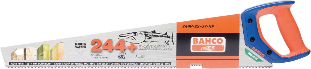 Bahco Barracuda Handsaw 244P-22-U7-Hp 550Mm (22In)