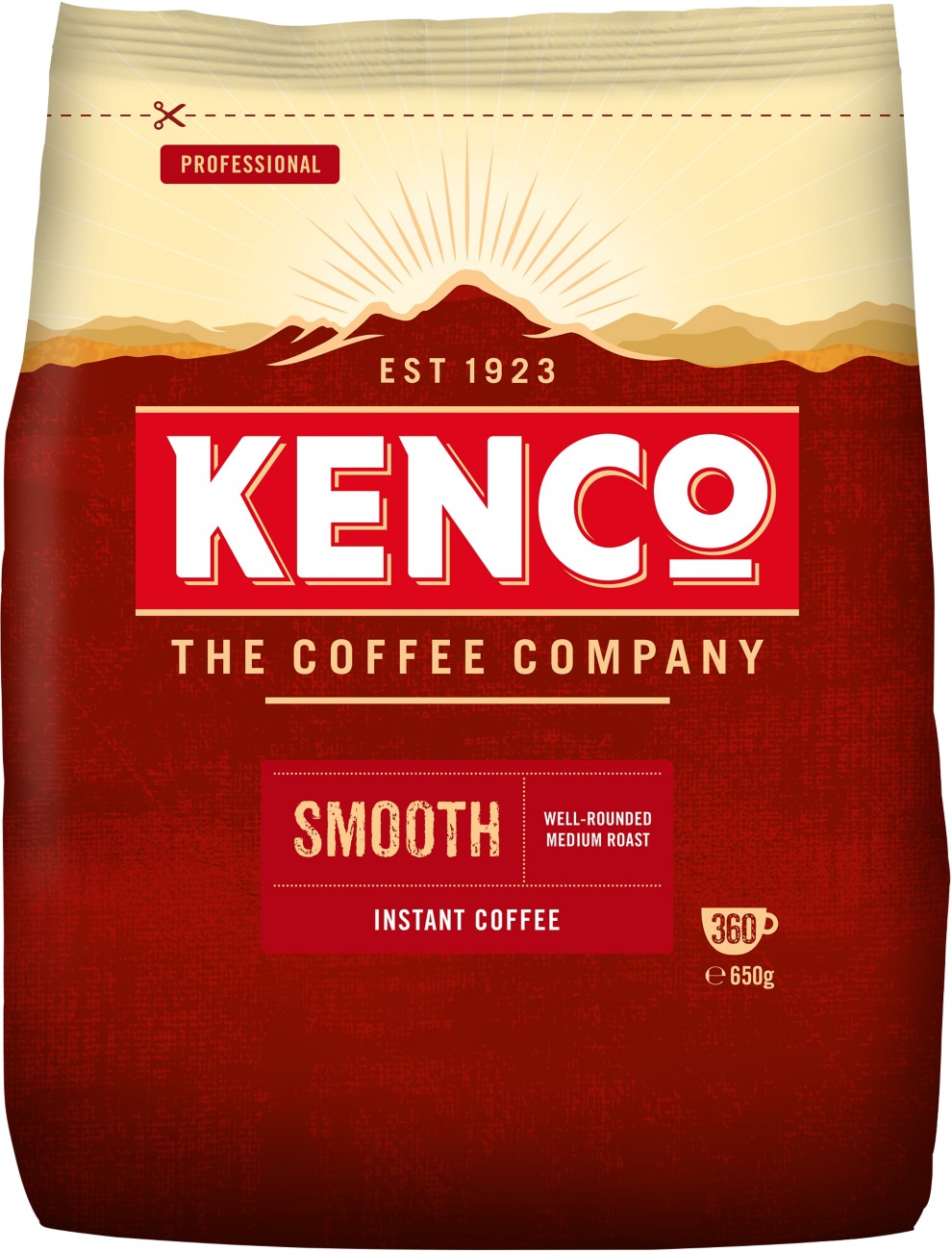 Kenco Caffeinated Instant Coffee Pouch Smooth 650 G