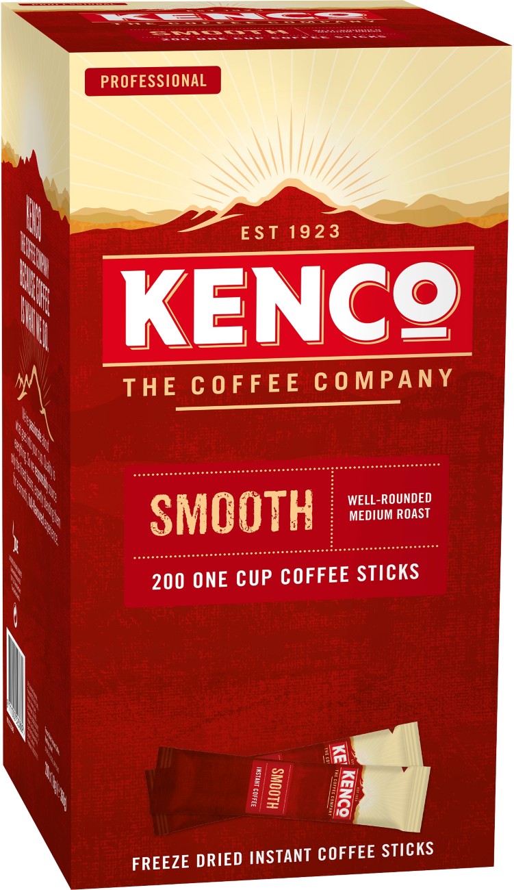 Kenco Caffeinated Instant Coffee Sachets Smooth 1.8 G Pack Of 200