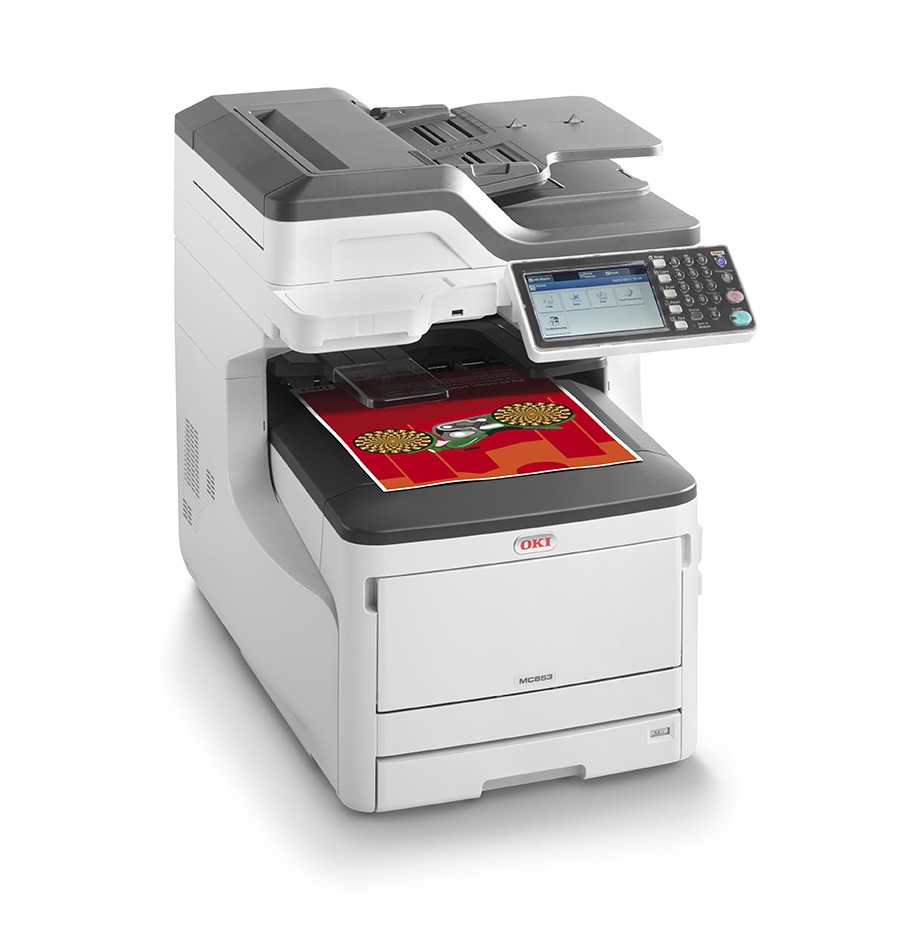 OKI MC853DN Farb LED All-in-One Drucker DIN A3 Schwarz, Weiß 45850404