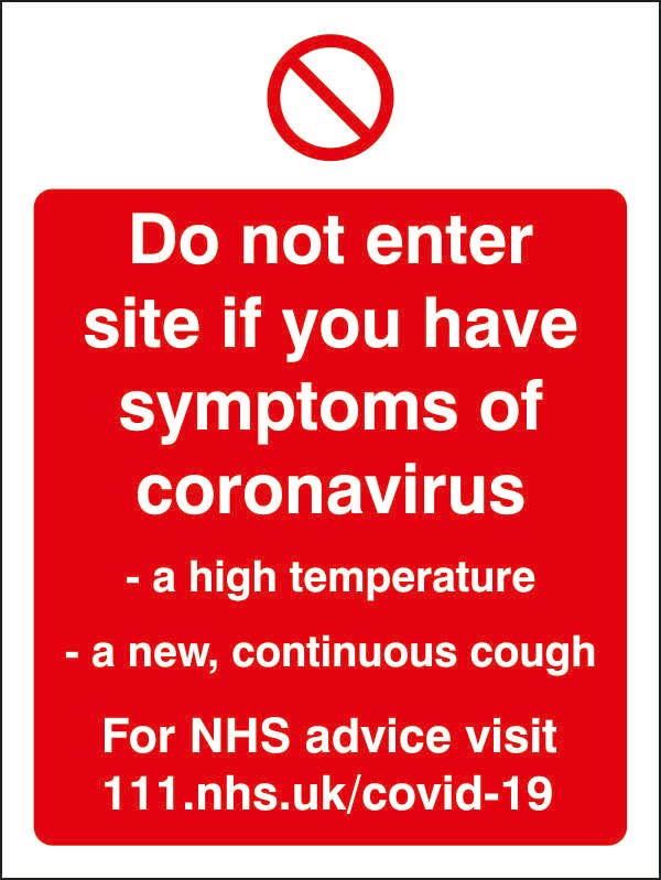 Seco Health And Safety Poster Do Not Enter Site Adhesive Plastic 20 X 30 Cm P410srp