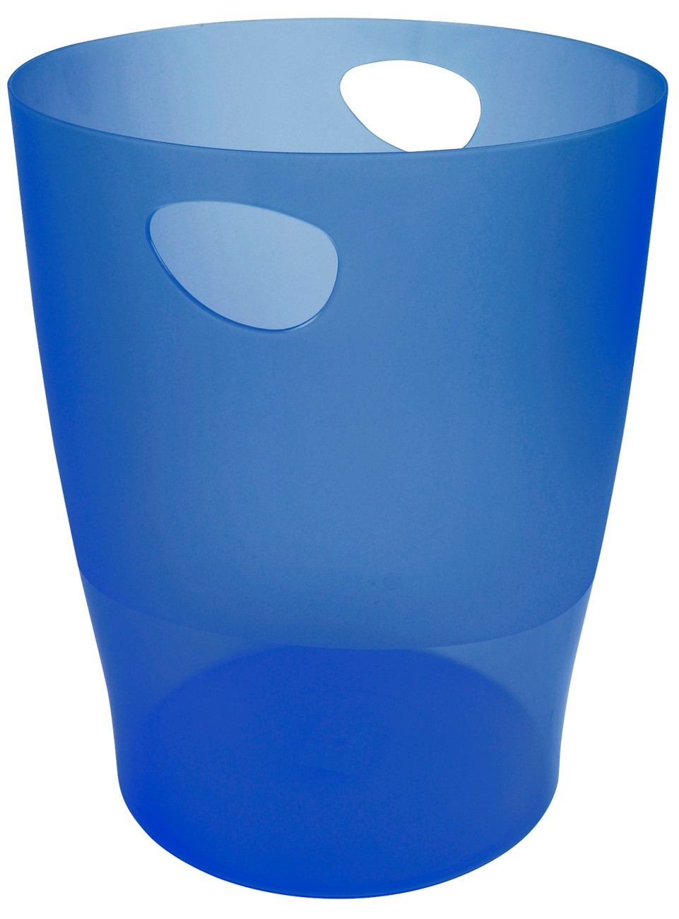 Exacompta Ecobin Waste Bin 15 L Ocean Blue, Transparent Pack Of 8