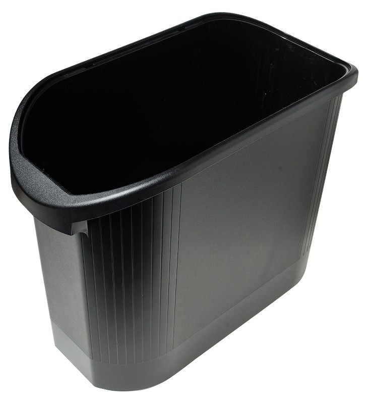 Thumbnail - Exacompta Papierkorb Topline Schwarz 26L 24 x 48 x 36,5 cm