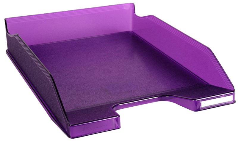 Exacompta Briefablage Classic 11319D Polystyrol 500 Blatt Violett, Transparent 65 x 25,5 x 34,6 cm 6 Stück