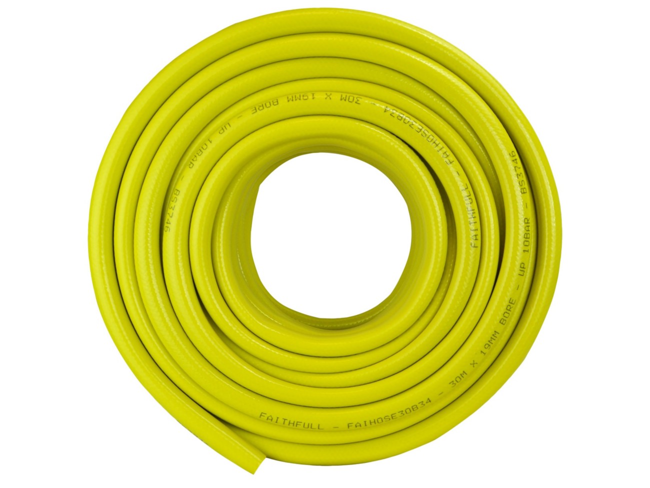 Faithfull Heavy-Duty Reinforced Builder's Hose 30M 19Mm (3/4In) Diameter