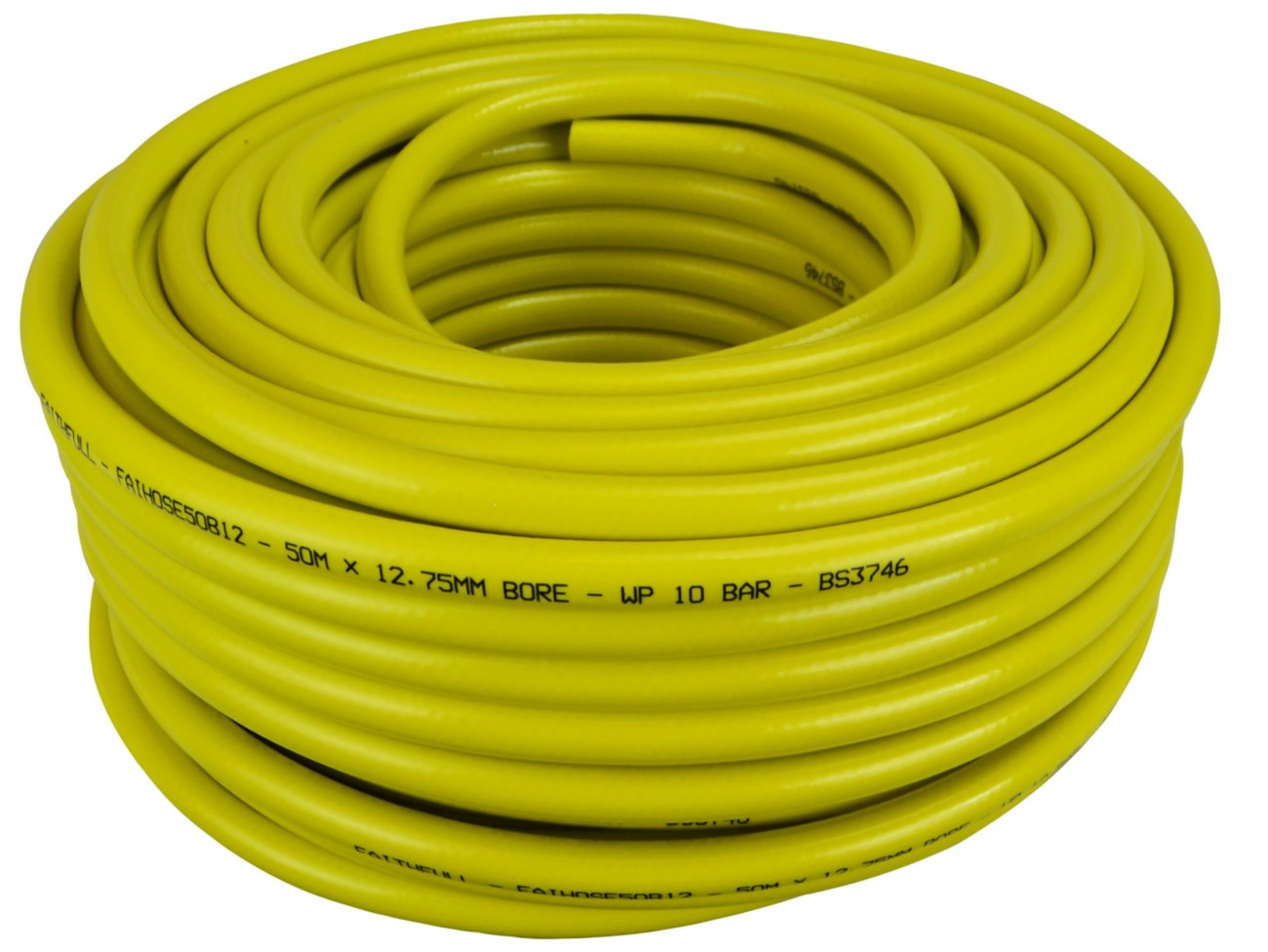 Faithfull Heavy-Duty Reinforced Builder's Hose 50M 12.5Mm (1/2In) Diameter