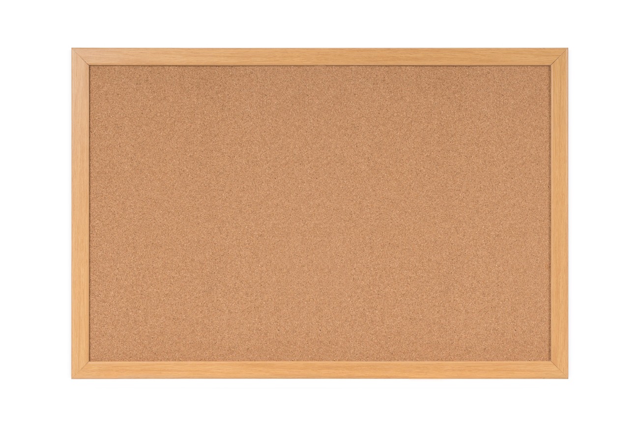 Bi-Office Earth Prime Cork Noticeboard 180x120cm Cork Surface Oak MDF - Image 3