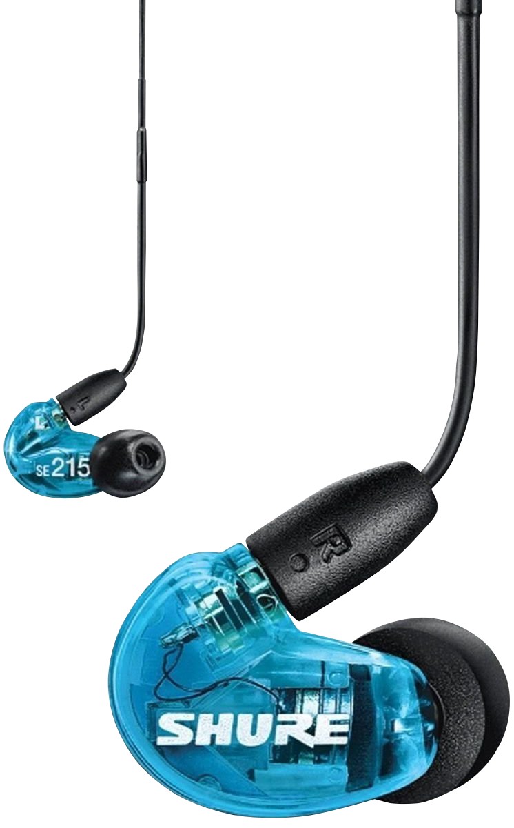 Shure Kabellose Ohrhörer SE215 Bluetooth Schallisolierend Mit Mikrofon Blau