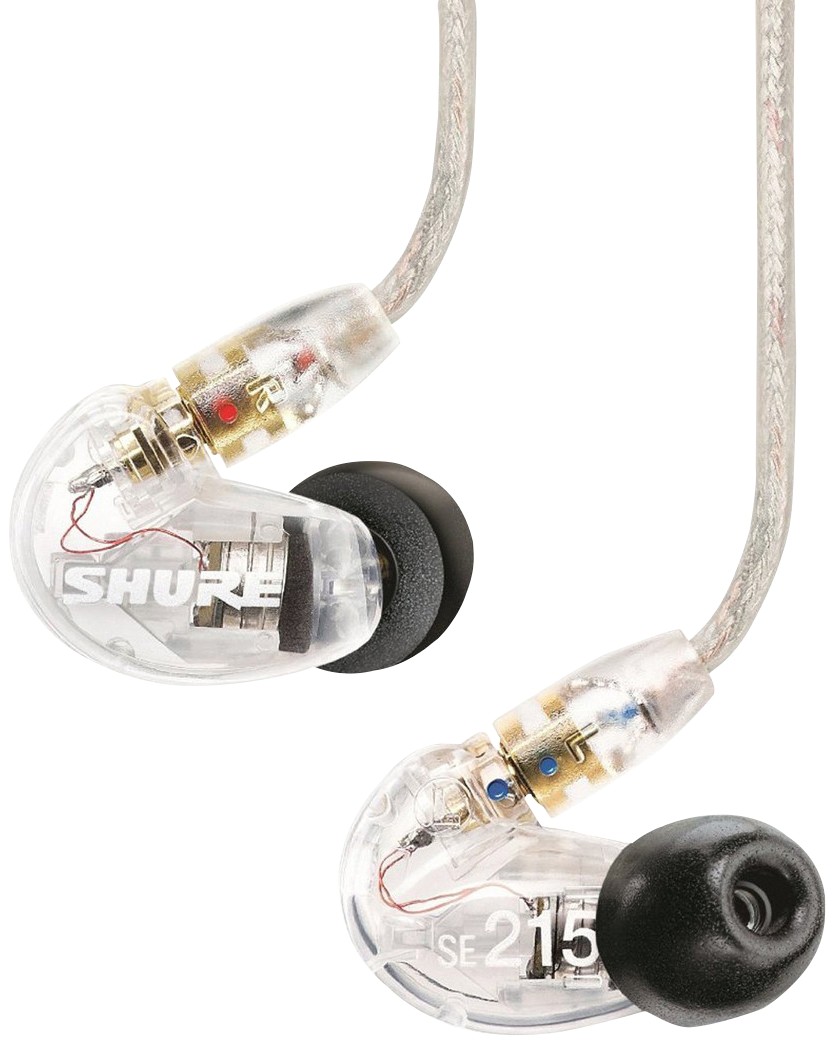 Shure Kabellose Ohrhörer SE215 Bluetooth Schallisolierend Mit Mikrofon Transparent