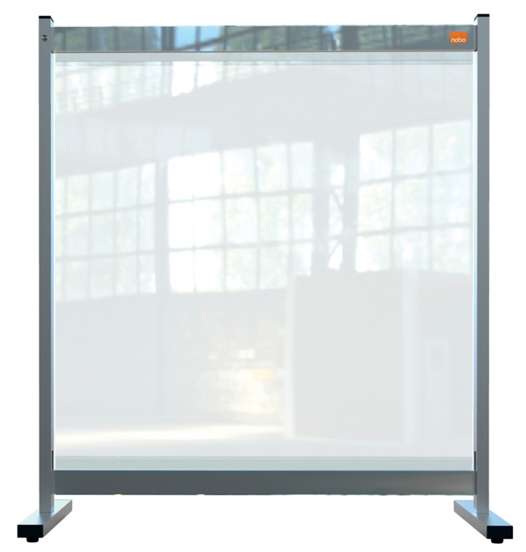 Nobo Premium Clear PVC Protective Desk Divider Screen 770X860MM
