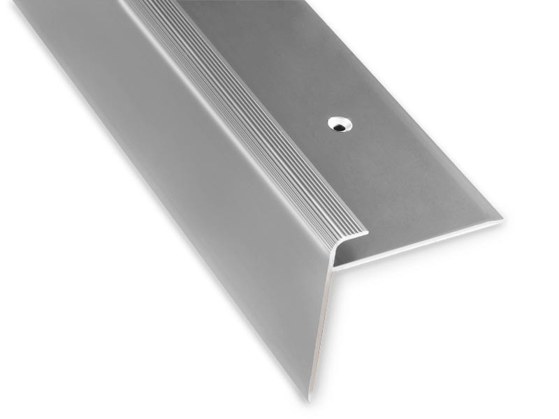 Casa Pura Stufenkantenprofil Safety Aluminium Silber 1000 mm