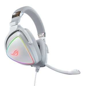 Image of Asus Rog Delta Gaming-Headset Verkabelt Kopfbügel Geräuschunterdrückung mit Mikrofon Weiß mit Mikrofon USB