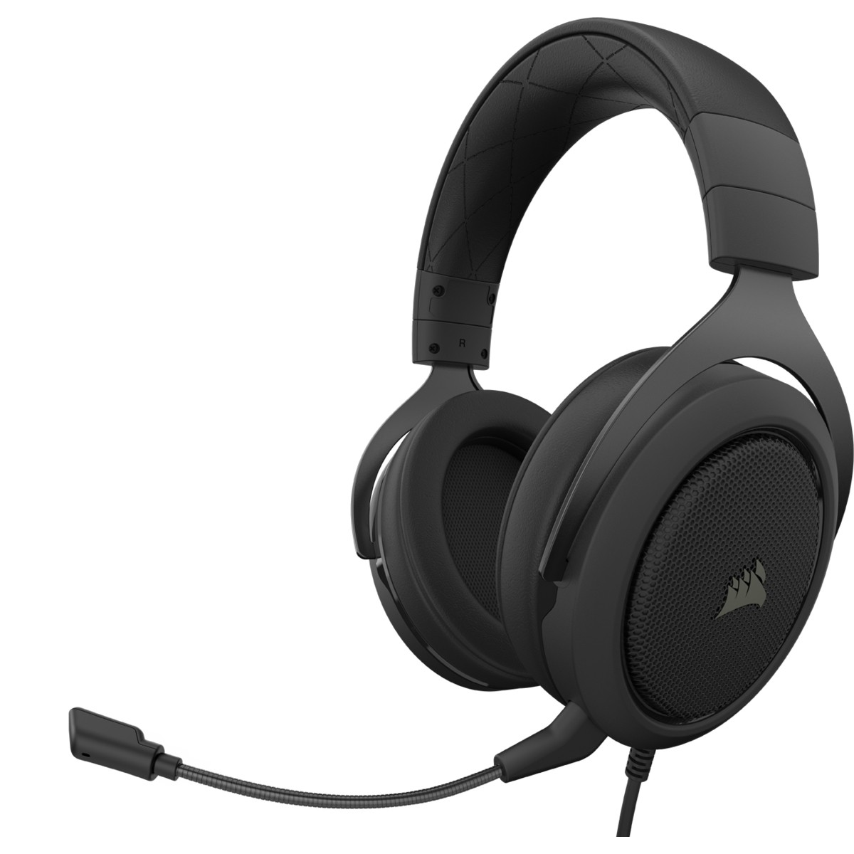 Corsair HS50 PRO Stereo Gaming-Kopfhörer Verkabelt Kopfbügel Geräuschunterdrückung mit Mikrofon Kohlenstoff mit Mikrofon