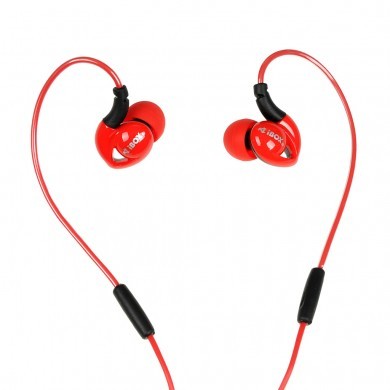 Ibox SHPIS1 Headset Verkabelt Unter dem Ohr Rot mit Mikrofon