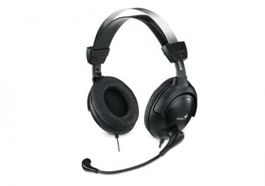 Genius HS-M505X Kopfhörer Verkabelt Über das Ohr Schwarz mit Mikrofon