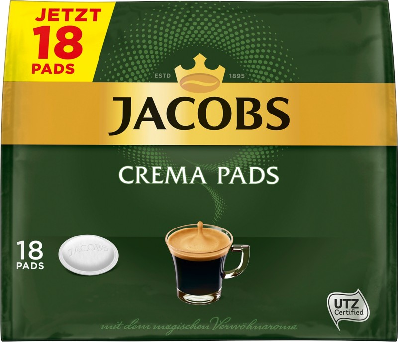 Jacobs Kaffeepads Crema 18 Stück à 6.5 g