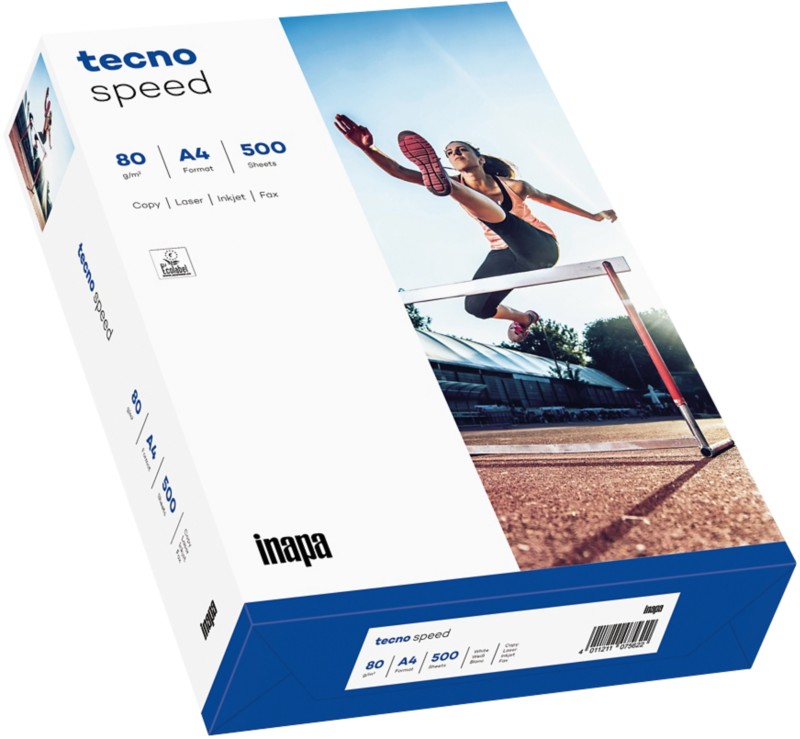 tecno Speed DIN A4 Druckerpapier Weiß 80 g/m² Matt 500 Blatt