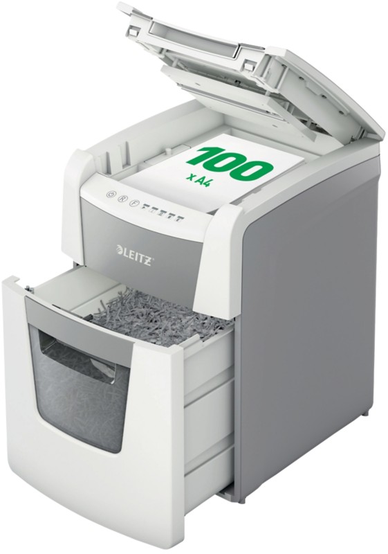 Thumbnail - Leitz Automatische Zufuhr IQ Autofeed Aktenvernichter 110 Blatt Partikelschnitt Sicherheitsstufe P-4 34 L Small Office 1...