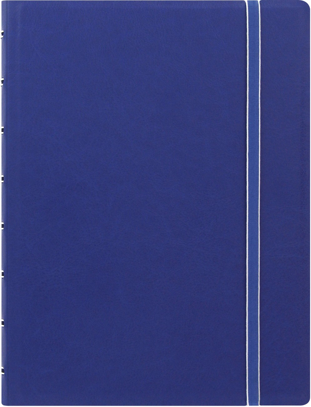 Filofax Notebook 115009 A5 Ruled Twin Wire Faux-Leather Soft Cover Blue 56 Pages