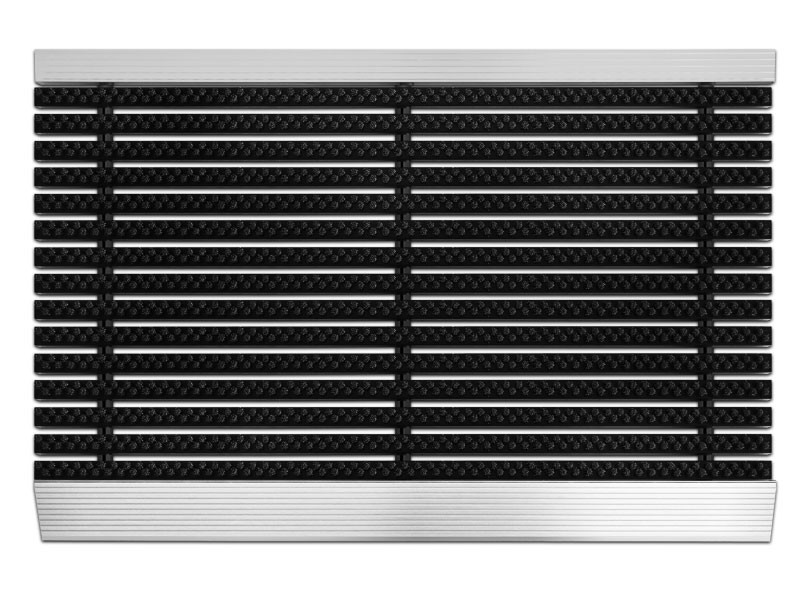 Fußmatte Professional Line Profi Brush Schwarz Aluminium, Nylon 500 x 800 mm