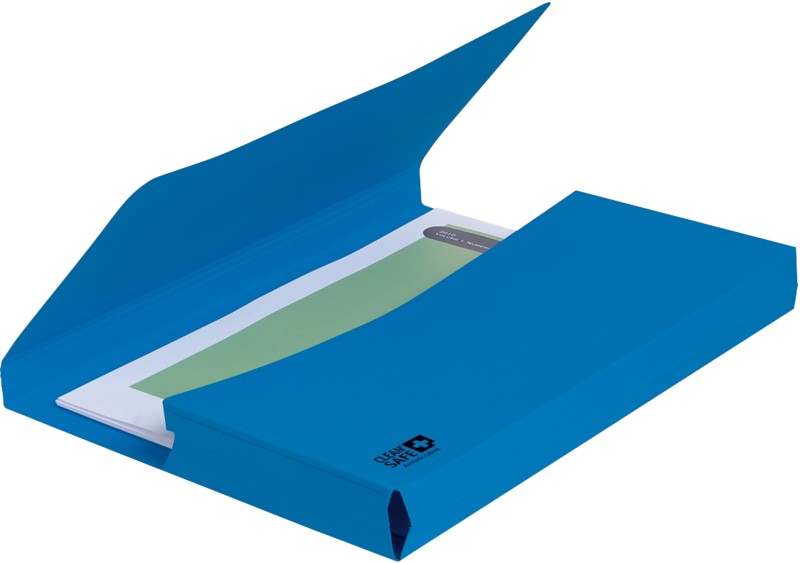 Pochette à documents Exacompta 47222E Clean'Safe A4 Bleu 350 x 242 mm 5 Unités