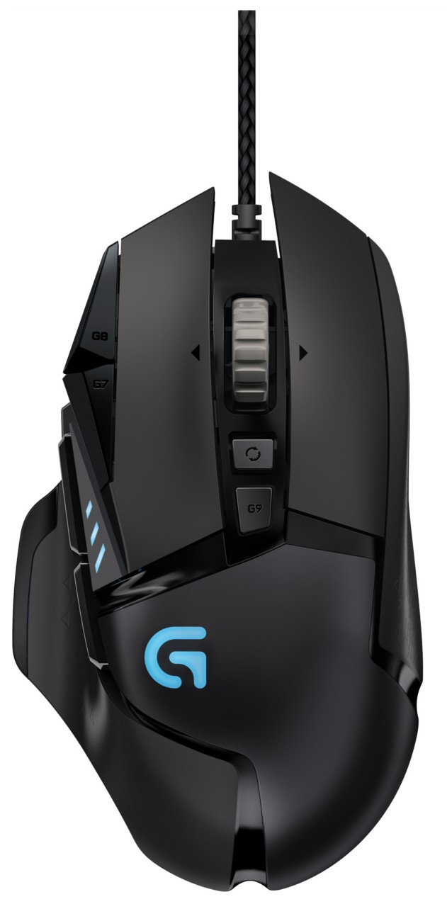 Logitech G502 Optische USB Kabelgebundene Maus 1.8 m Kabel für Rechtshänder Schwarz