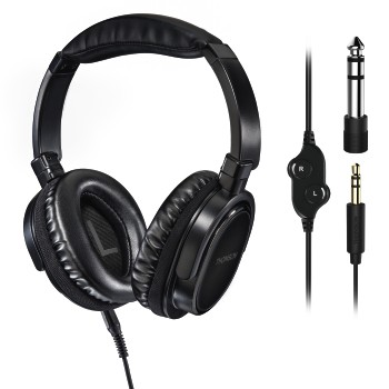 Hama 132652 Headset Verkabelt Über das Ohr Schwarz mit Mikrofon