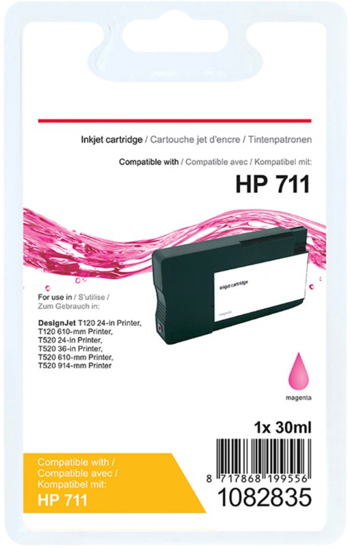 Viking 711 Kompatibel HP Tintenpatrone CZ131A Magenta