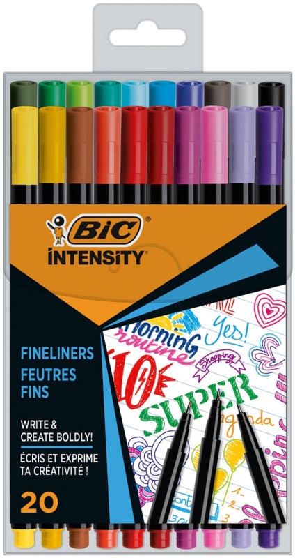 BIC Fineliners CEL1011728 Multicolour 0.8mm Pack 20